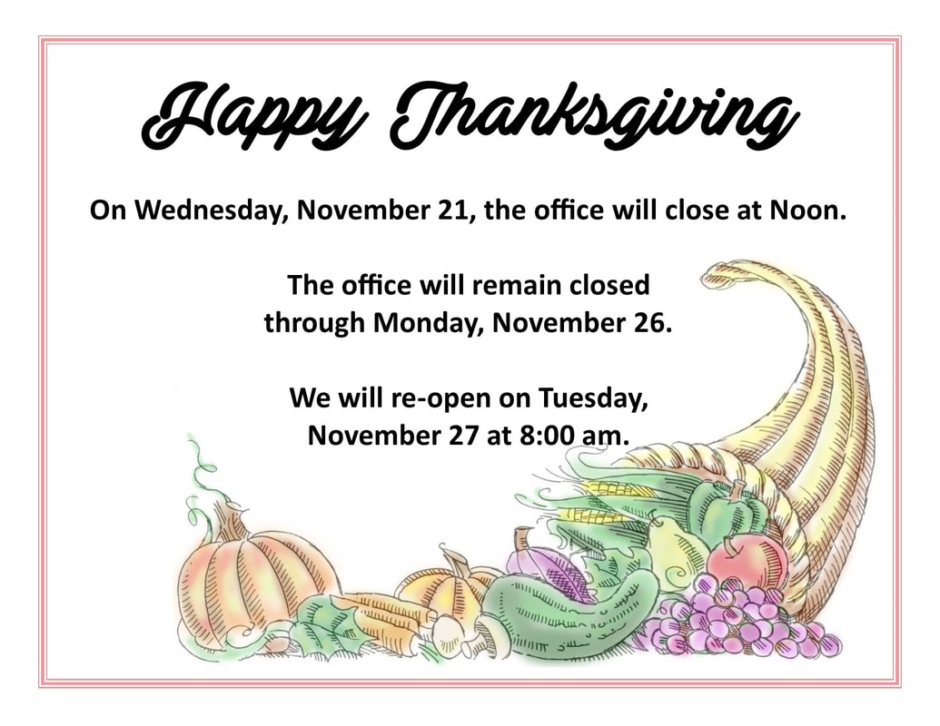 Modified Office Hours Thanksgiving St. Joan of Arc Catholic Church